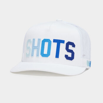 SHOTS TIPPED BRIM INTERLOCK KNIT TRUCKER HAT