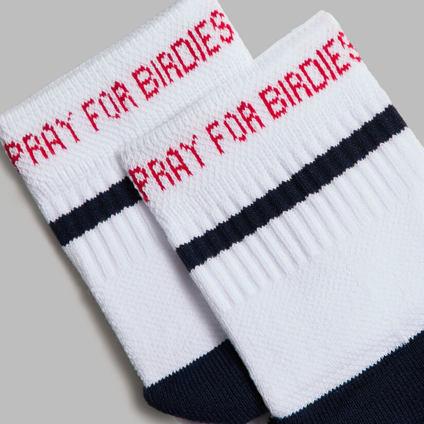 MEN'S PRAY FOR BIRDIES 1/4 SOCK image number 2