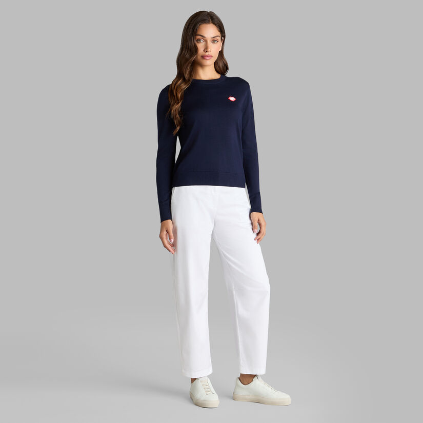 LOVE GOLF MERINO WOOL CREWNECK JUMPER image number 3