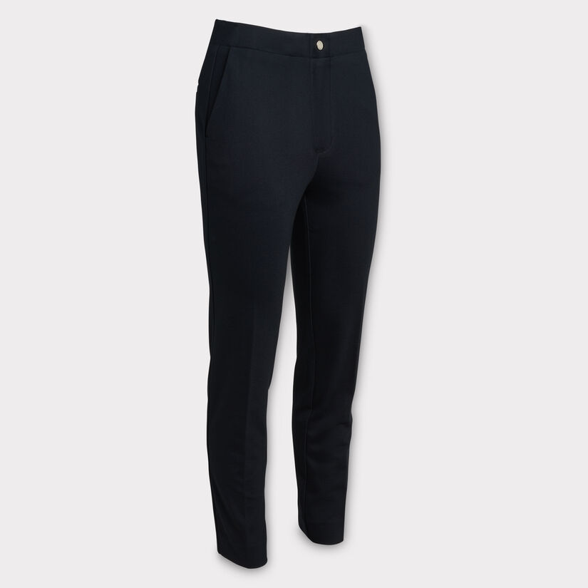 DOUBLE KNIT CIGARETTE LEG HIGH RISE STRETCH TROUSER image number 1