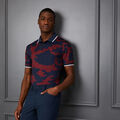 EXPLODED CAMO RIB COLLAR TECH JERSEY SLIM FIT POLO image number 2
