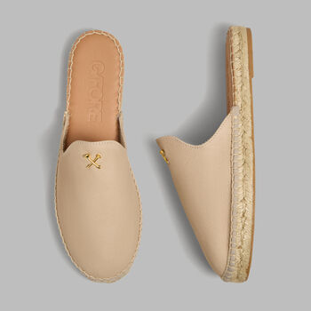 WOMEN'S METAL TEES NUBUCK ESPADRILLE