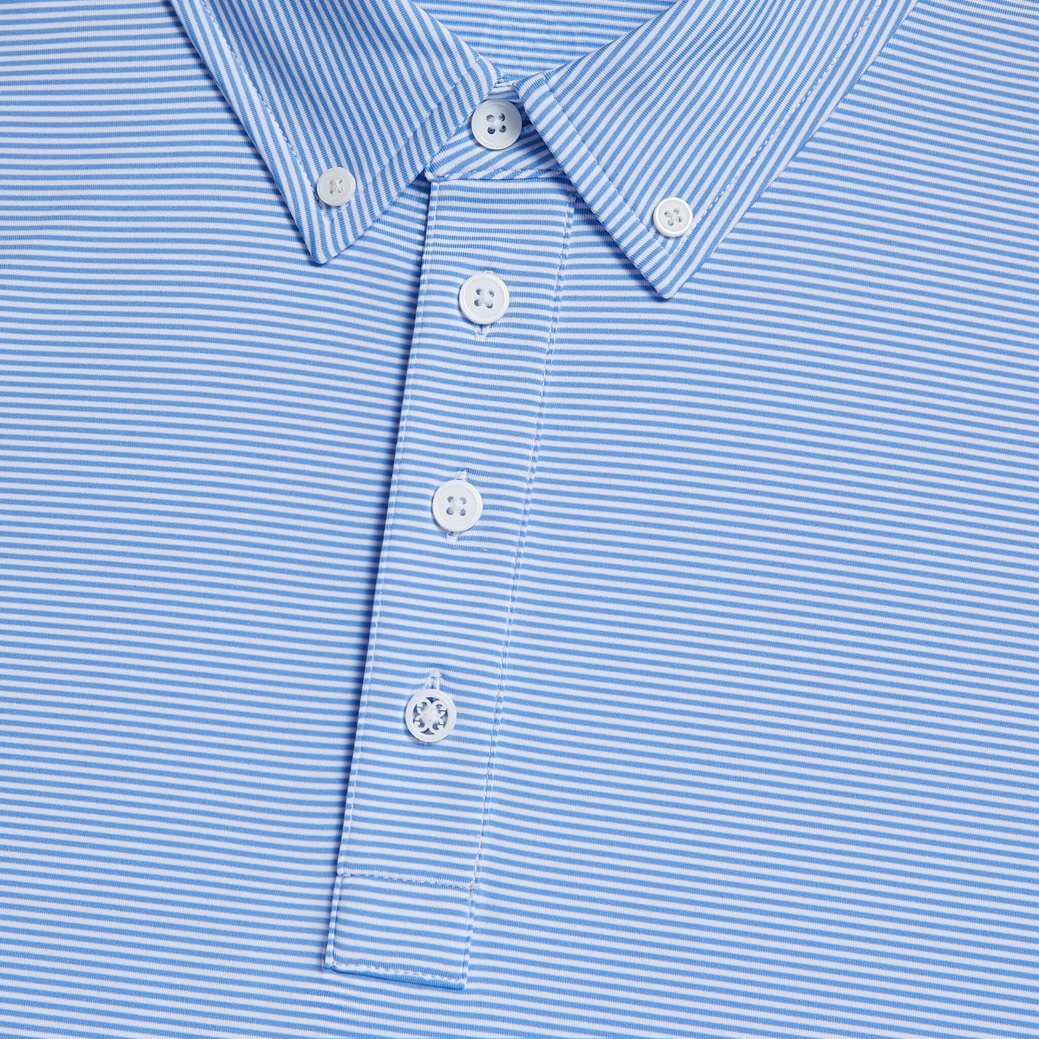 FEEDER STRIPE TECH JERSEY BUTTON DOWN COLLAR POLO MEN S POLO