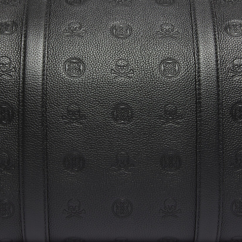 EMBOSSED SKULL & TEES LEATHER WEEKENDER image number 4