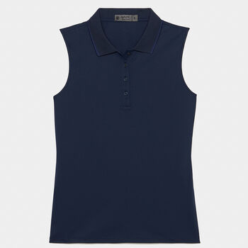 SLEEVELESS PIQUÉ POLO