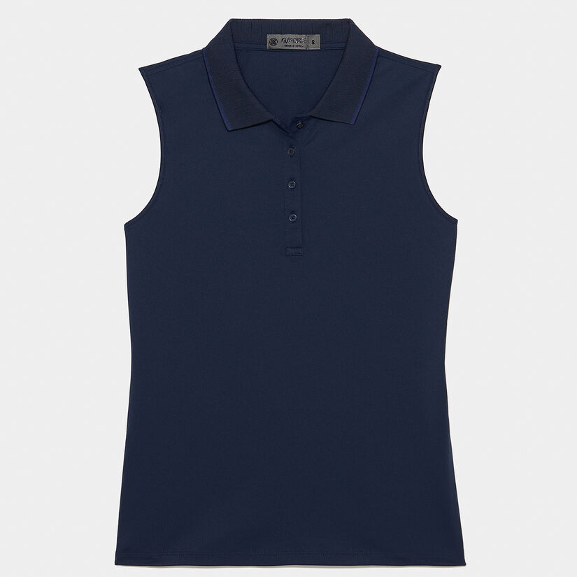 SLEEVELESS PIQUÉ POLO image number 1