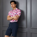 PHOTO FLORAL TECH JERSEY TAILORED FIT POLO image number 2