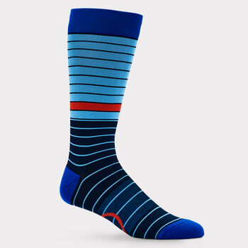 MIXED STRIPE CREW SOCK