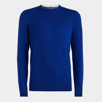 MERINO WOOL BLEND CREWNECK JUMPER