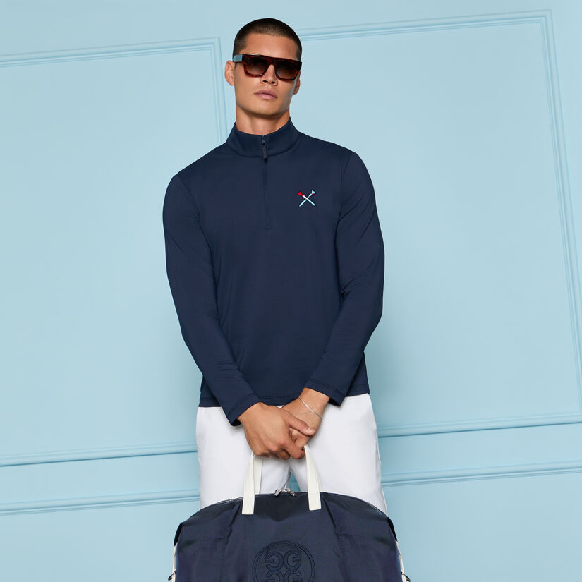 LTD RELEASE TEE TIME BRUSHED BACK TECH 1/4 ZIP PULLOVER image number 2