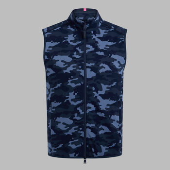 DOUBLE KNIT CAMO GILET