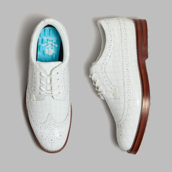 WOMEN'S LTD RELEASE GALLIVANTER CROC-EMBOSSED LEATHER LUXE SOLE GOLF SHOE - Alternate Image 1