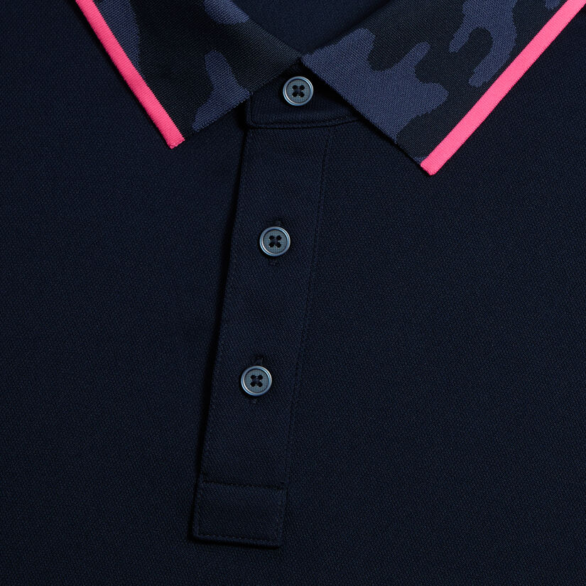 CAMO COLLAR PERFORMANCE PIQU&Eacute; POLO image number 5