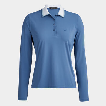 SILKY TECH NYLON LONG SLEEVE POLO