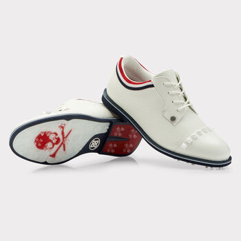 WOMEN'S GROSGRAIN STUD CAP TOE GALLIVANTER GOLF SHOE