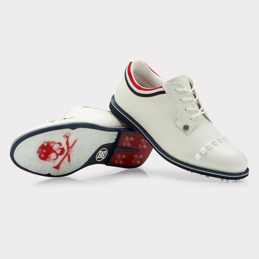 WOMEN'S GROSGRAIN STUD CAP TOE GALLIVANTER GOLF SHOE image number 2