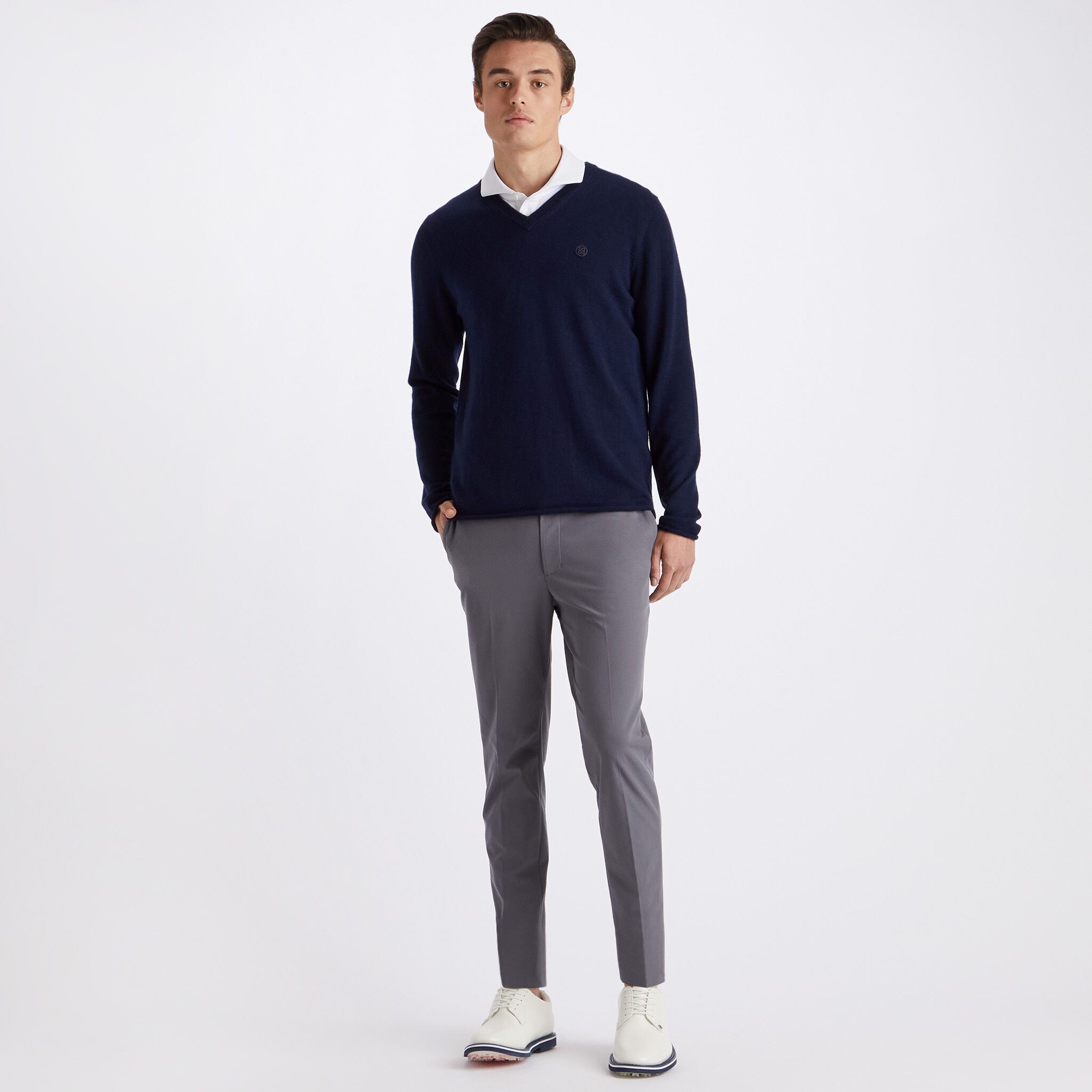 Mens slim sale fit cashmere sweater