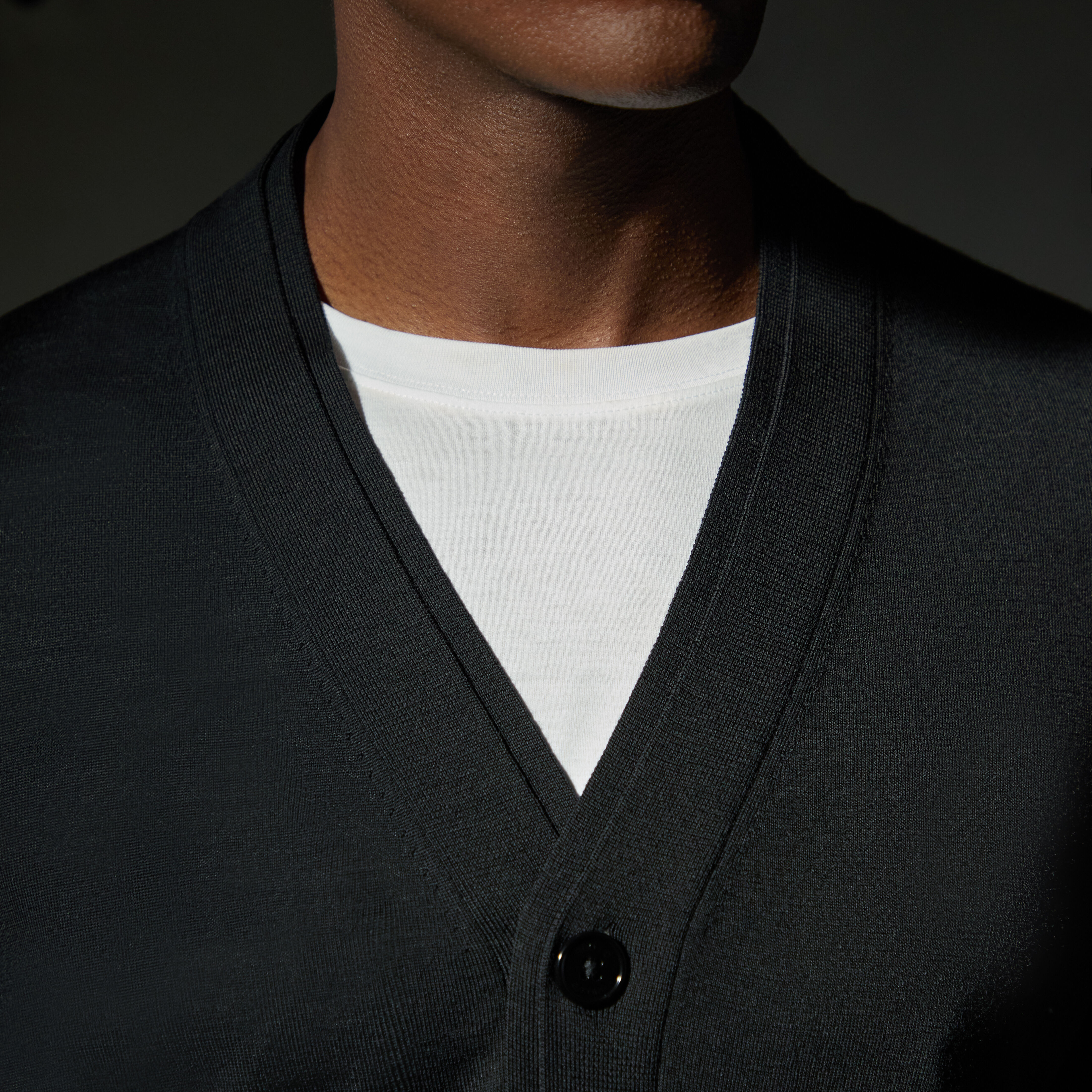 Fine merino wool cardigan sale