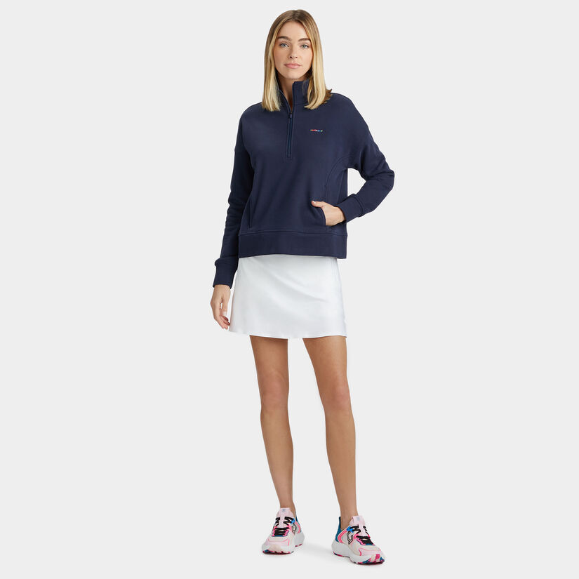 I HATE GOLF FRENCH TERRY QUARTER ZIP BOXY PULLOVER WOMEN S PULLOVERS QUARTER ZIPS G FORE