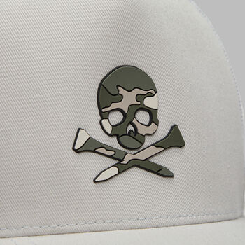 CAMO SKULL & TEES TALL TRUCKER HAT