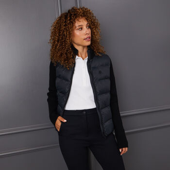 HYBRID QUILTED NYLON KNIT JACKET