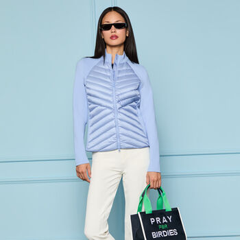 V-DOWN QUILTED HYBRID JACKET