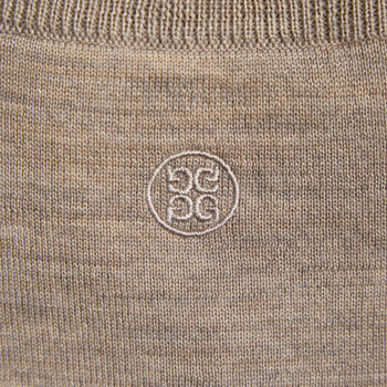 MERINO WOOL COTTON PLAITED 1/4 ZIP JUMPER - Alternate Image 1