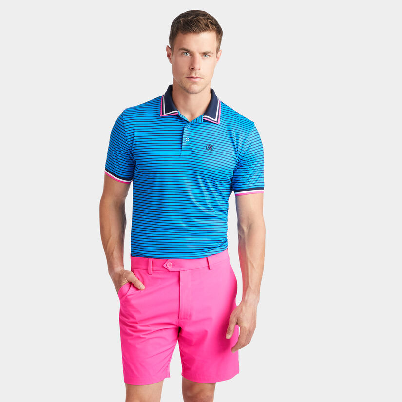 SKULL & T'S 3D BANDED SLEEVE TECH JERSEY POLO image number 3