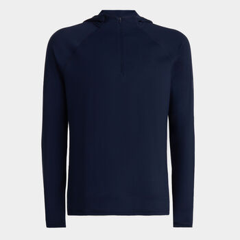 HOODED LUXE QUARTER ZIP MID LAYER