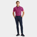 MINI DISTORTED CHECK BANDED SLEEVE TECH PIQUÉ POLO image number 4