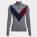 MULTI V MERINO WOOL QUARTER-ZIP JUMPER image number 1
