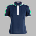 CONTRAST SLEEVE TECH PIQU&Eacute; 1/4 ZIP POLO image number 1