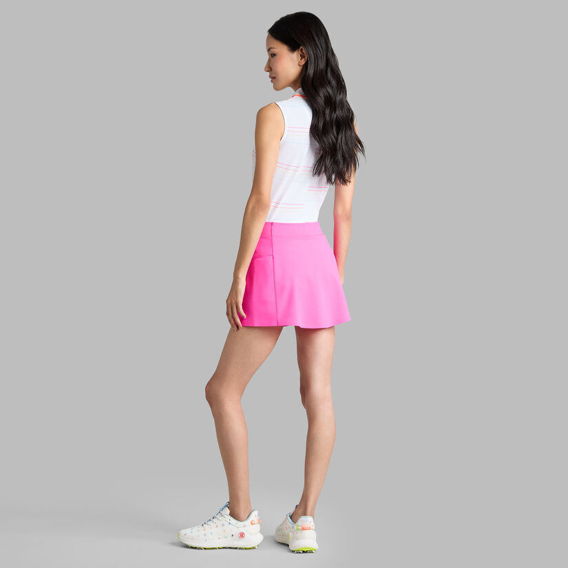 OFFSET STRIPE TECH PIQU&Eacute; SLEEVELESS POLO image number 4