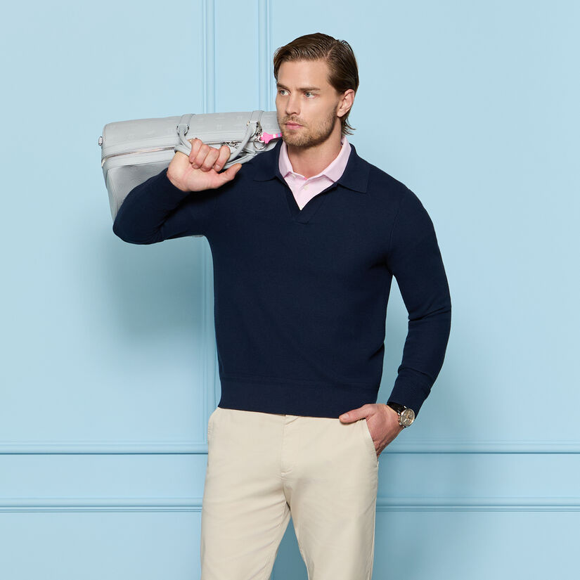 JOHNNY COLLAR COOLING COTTON JUMPER POLO image number 2