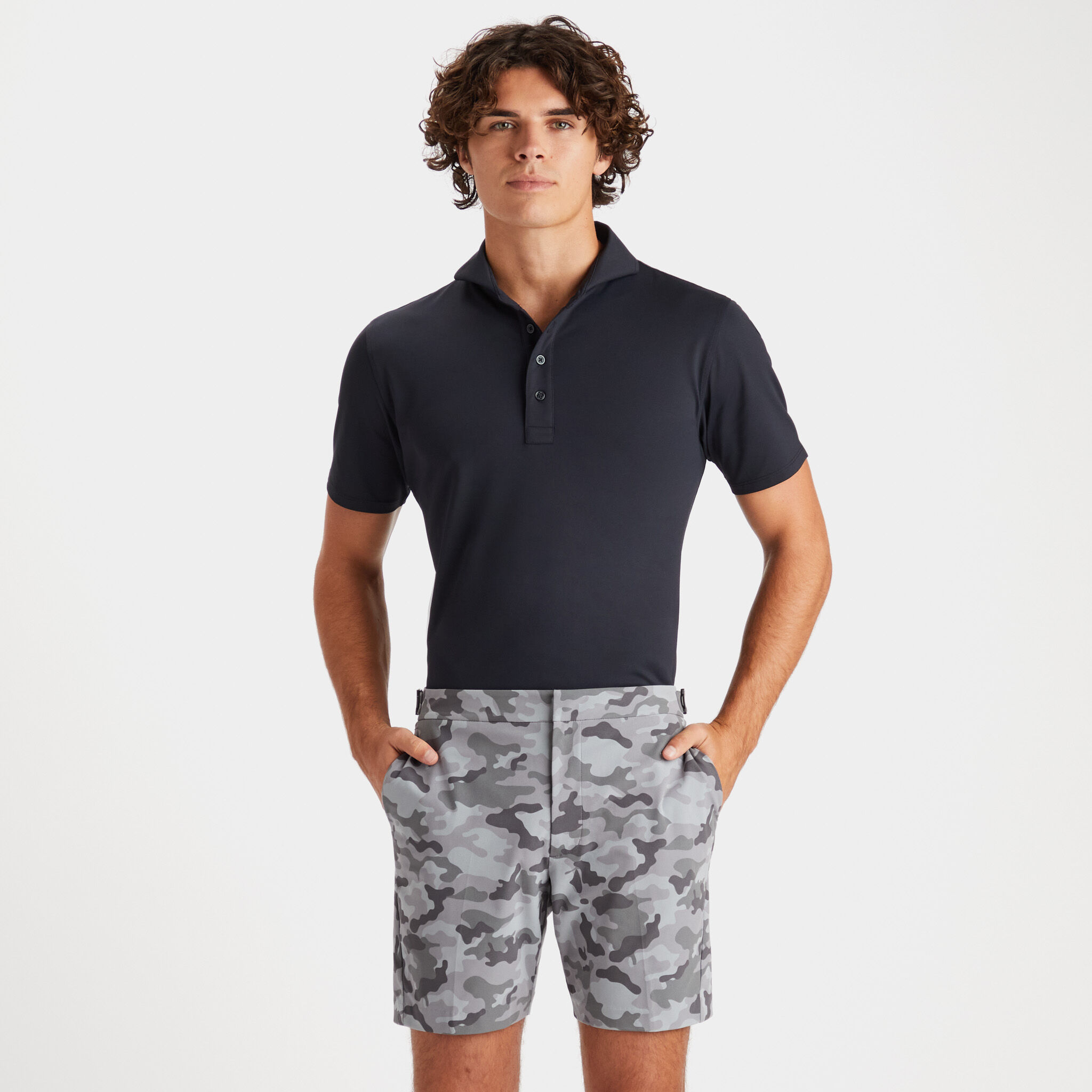 Camouflage overall hot sale shorts