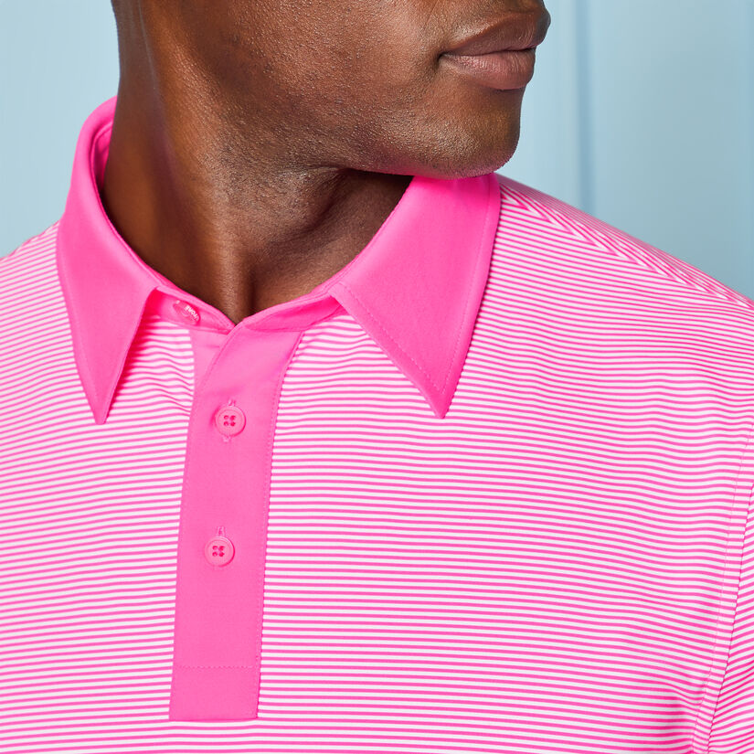 FEEDER STRIPE FINE TECH JERSEY POLO image number 5