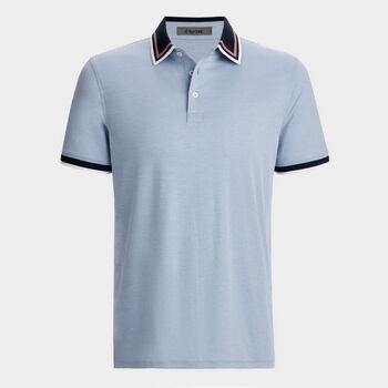 G/FORE X MR P. CONTRAST TECHNICAL COTTON BLEND POLO