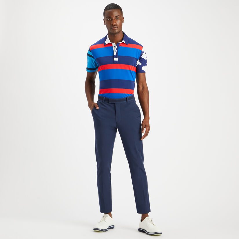 MIXED MEDIA TECH JERSEY SLIM FIT POLO image number 4