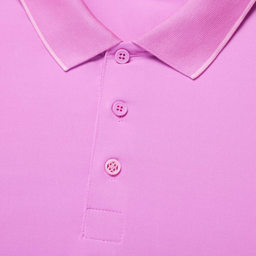 RIB COLLAR TECH JERSEY SLIM FIT POLO image number 6