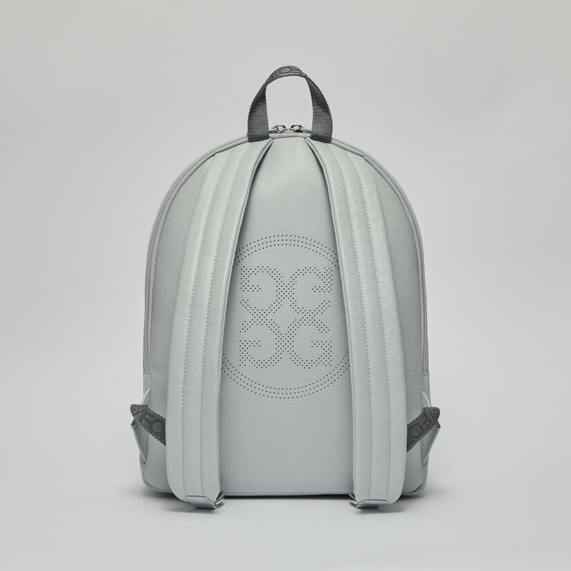 EMBOSSED SKULL & TEES LEATHER BACKPACK image number 3