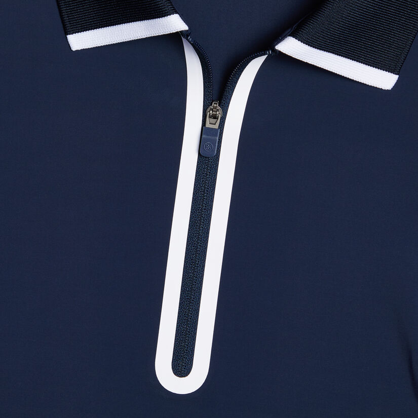 SILKY TECH NYLON LONG SLEEVE ZIP POLO image number 5