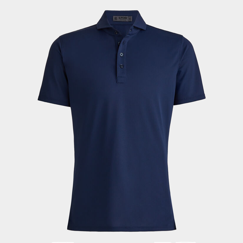 ESSENTIAL TECH PIQU&Eacute; MODERN SPREAD COLLAR POLO image number 1