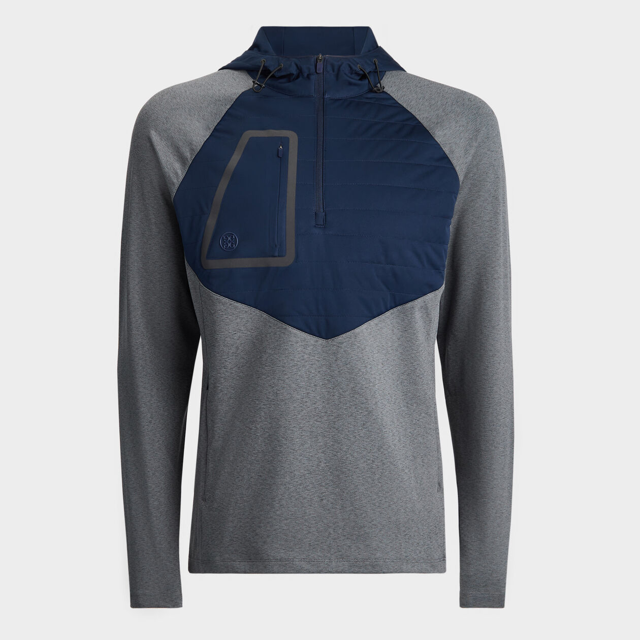 HOODED TECH INTERLOCK QUARTER ZIP PULLOVER – G/FORE