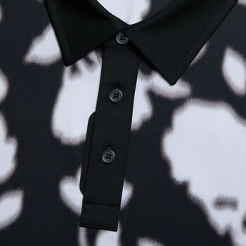 BLUR FLORAL TECH JERSEY POLO