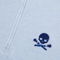 SKULL & T'S FRENCH TERRY BOXY QUARTER ZIP PULLOVER image number 6