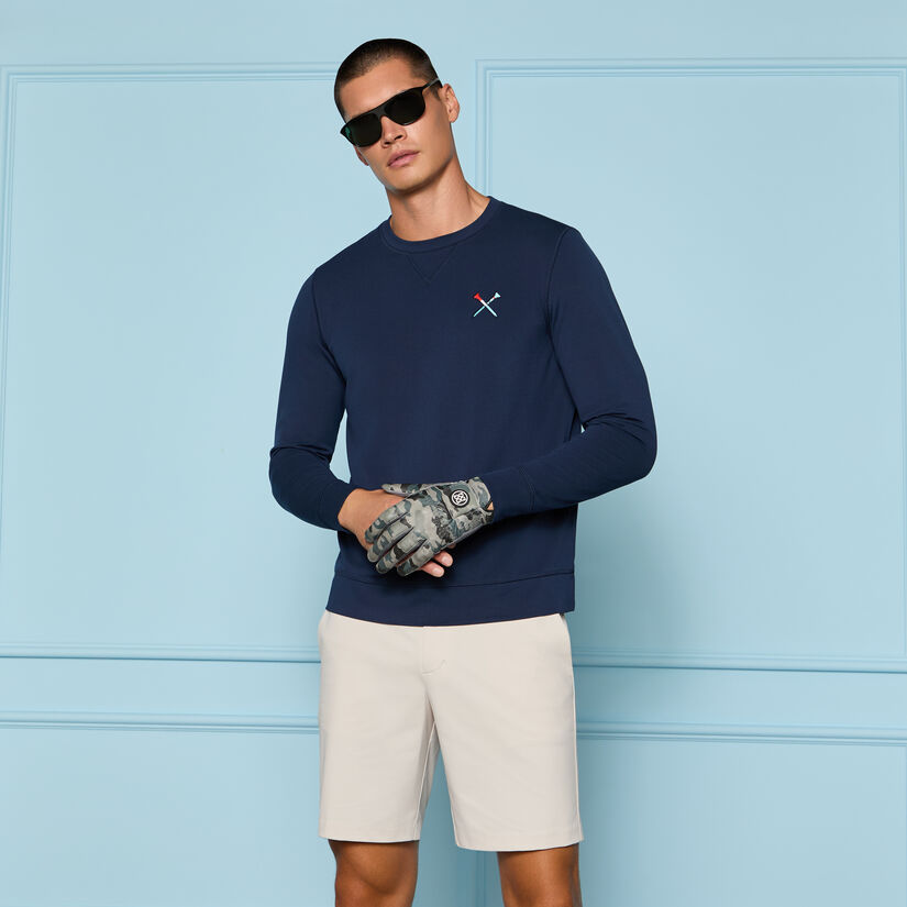 LTD RELEASE TEE TIME PERFORMANCE PIQU&Eacute; CREWNECK LAYER image number 2