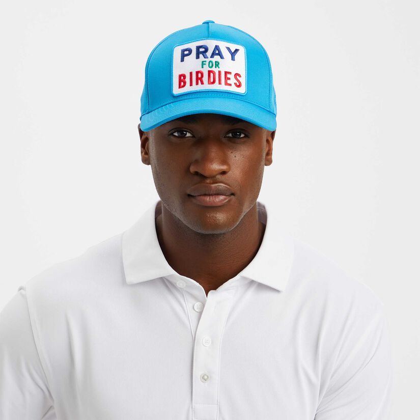 PRAY FOR BIRDIES STRETCH TWILL SNAPBACK HAT image number 6