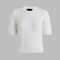 LTD RELEASE VILLA COTTON BLEND CROPPED SHORT SLEEVE JUMPER image number 1