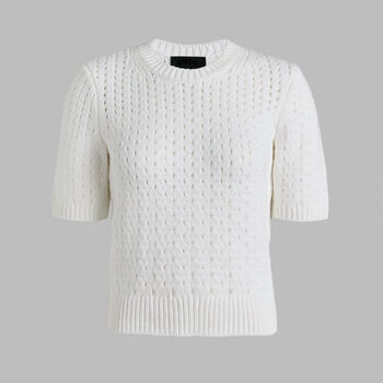 LTD RELEASE VILLA COTTON BLEND CROPPED SHORT SLEEVE JUMPER