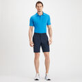 PERFORATED MULTI STRIPE TECH JERSEY RIB COLLAR SLIM FIT POLO image number 4